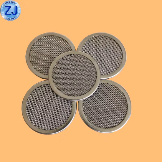 Paquet tissé multicouche de disque de filtre de grillage de soudure par points d'acier inoxydable