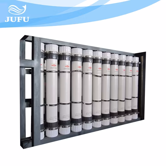 Installation pressurisée de traitement de l'eau de filtre à membrane du navire PVDF UF