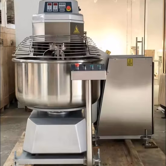 Commercial industriel électrique 8 100 kg 20L 260L nourriture pain cuisson boulangerie équipement double mouvement support pâte spirale machine mélange en spirale farine pâte mélangeur