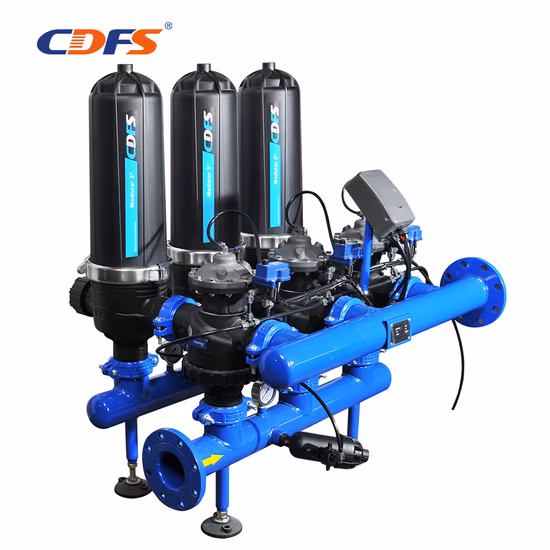 Filtre à disque de lavage automatique Système d'osmose inverse Équipement industriel de prétraitement Équipement de filtration de l'eau Équipement de traitement des eaux usées